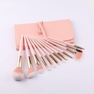 12-Piece Tail Handle Makeup Brush Set for Flawless Application