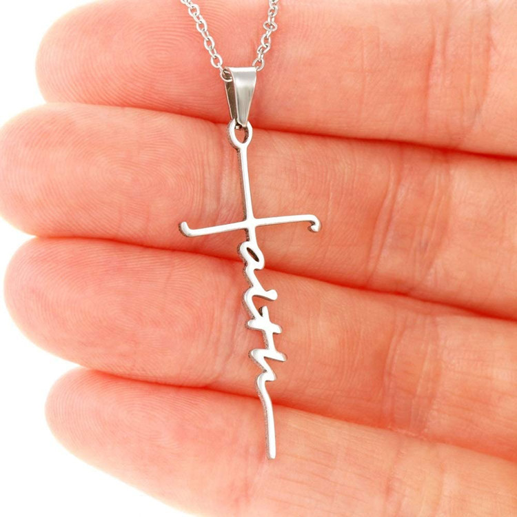 Stainless Steel Faith Necklace - Meaningful Gift for Believers - Image 5