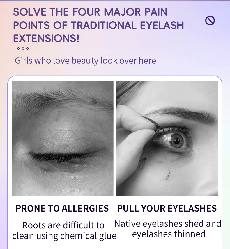 Magnetic Suction Natural Eyelashes - One Pair of Super Soft Mink Hair for Daily Wear, Easy to Apply - Image 13