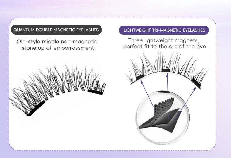 Magnetic Suction Natural Eyelashes - One Pair of Super Soft Mink Hair for Daily Wear, Easy to Apply - Image 14