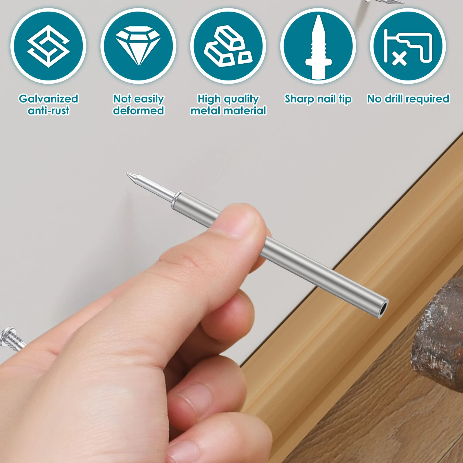 Portable Household Punch-free Double-headed Screwless Tool for Easy Use - Image 4