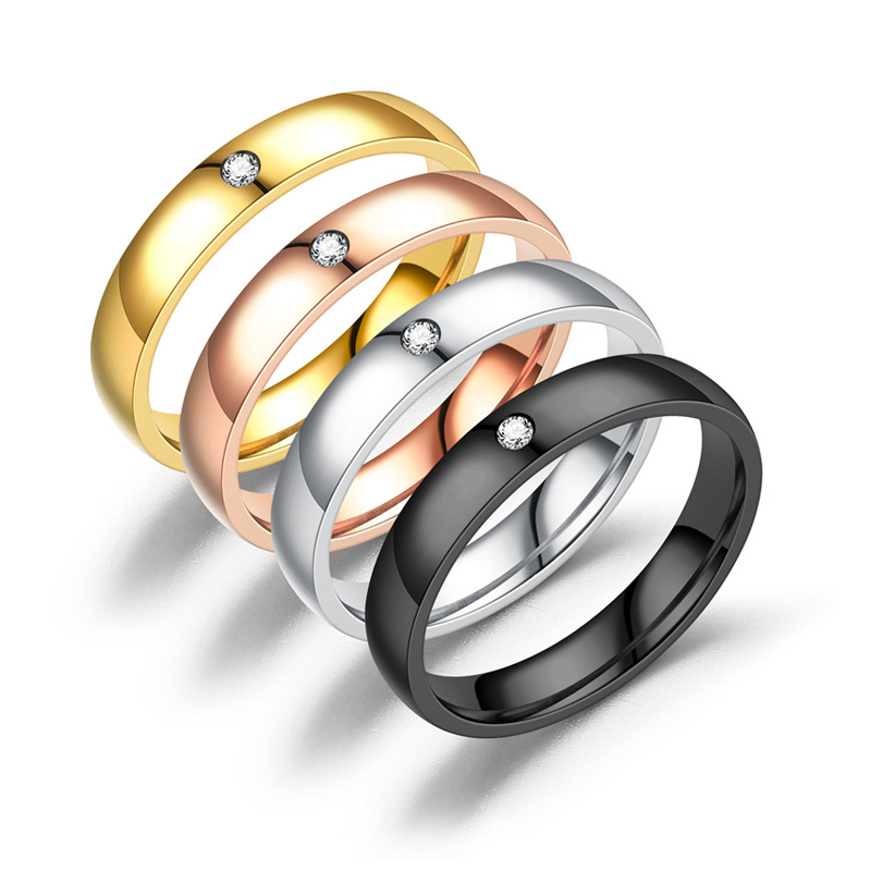 Shiny Stainless Steel Couple Ring for Women – Elegant and Stylish - Image 2