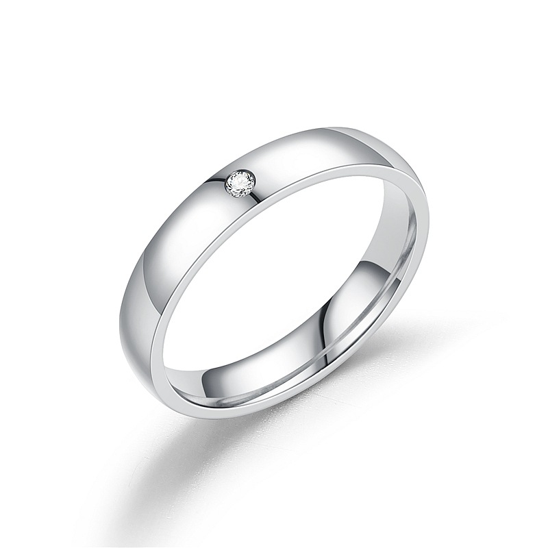Shiny Stainless Steel Couple Ring for Women – Elegant and Stylish - Image 4