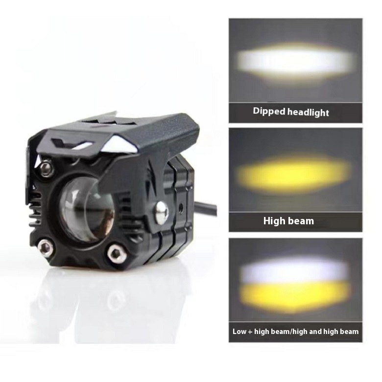Two-Color Lens Headlight for Motorcycles - Bright and Stylish Lighting - Image 9