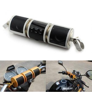 Motorcycle Bluetooth Music Player - MP3 Stereo Speaker with FM Radio & Adjustable LED Screen