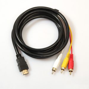 DMI to AV Cable - HDMI to 3 RCA Video Adapter Cable for Clear Connectivity