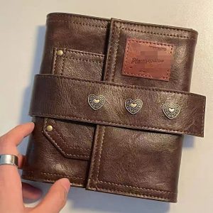 Vintage-Inspired Retro Leather Buckle Notebook for Creative Minds