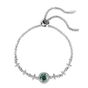 S925 Sterling Silver Starry Sky Diamond Bracelet - Simple Round Bag Design