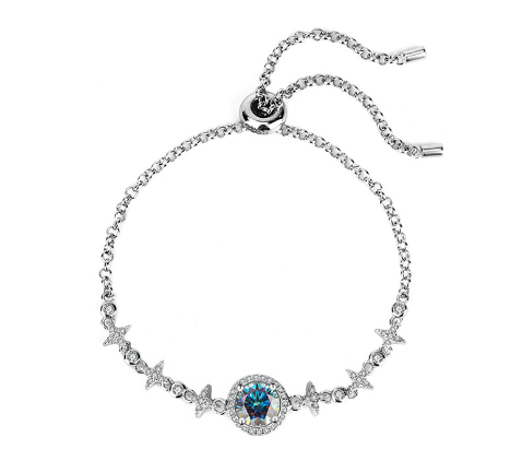 S925 Sterling Silver Starry Sky Diamond Bracelet - Simple Round Bag Design - Image 2