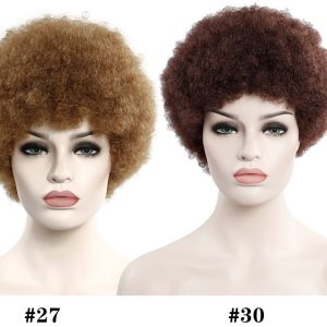 Short 6 Inch African Curly Hair Exploded Headgear – Stunning Style & Comfort