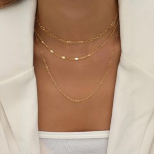 Stylish Retro Geometric Multi-layer Stacked Cross Design for Unique Fashion