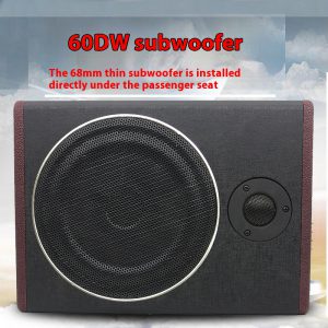 High-Power 12V 8-Inch Ultra-Thin Modified Car Audio Subwoofer for Deep Bass