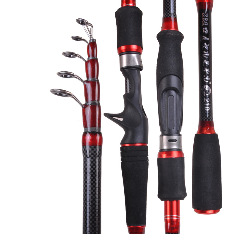 MH Shrinking Rod Straight Shank Carbon Vibration Fishing Tackle Outlet Rod