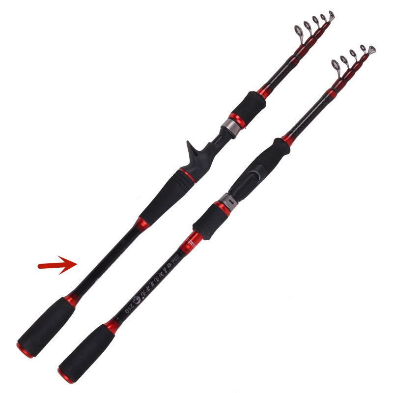 MH Shrinking Rod Straight Shank Carbon Vibration Fishing Tackle Outlet Rod - Image 7