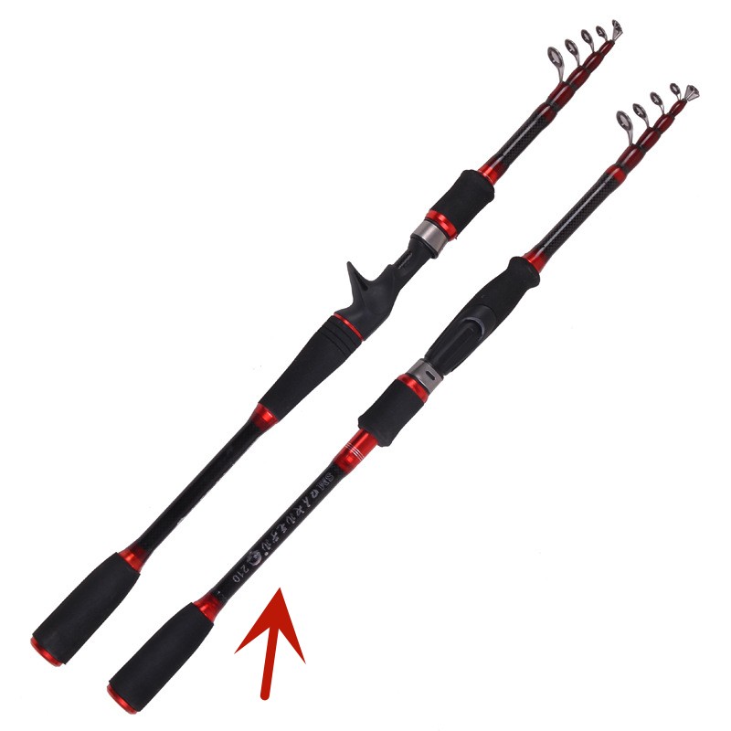 MH Shrinking Rod Straight Shank Carbon Vibration Fishing Tackle Outlet Rod - Image 8