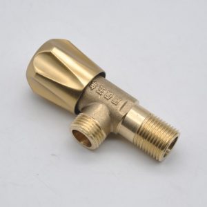 Sleek Household Minimalist Copper Angle Valve in Intrinsic Colors