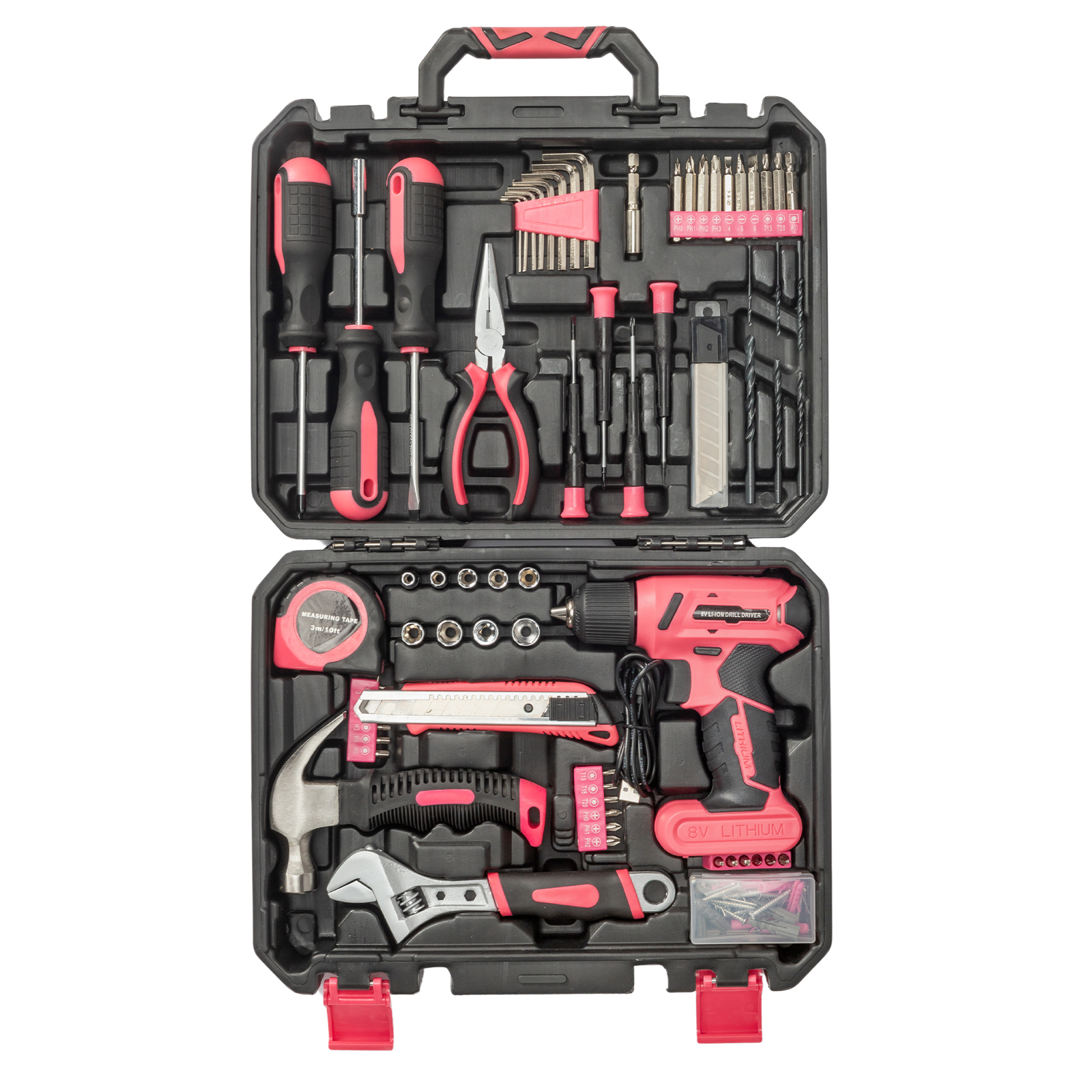 146pcs 8V Electric Drill Tool Set in Durable Plastic Box - Complete Kit - Image 4