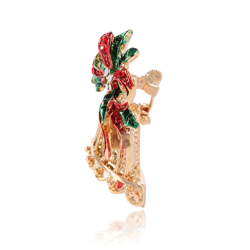 Festive Christmas Bell Brooch - A Unique Holiday Accessory - Image 2