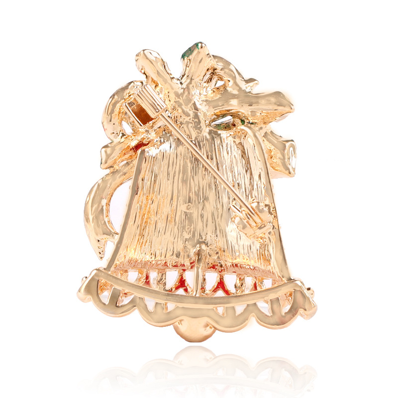 Festive Christmas Bell Brooch - A Unique Holiday Accessory - Image 4