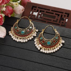 Bohemian Ethnic Retro Indian Exotic Earrings - Hong Kong Style Jewelry