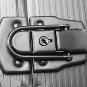 Black Manual Toolbox with 4-Layer Tool Set and Convenient Wheels for Easy Mobility