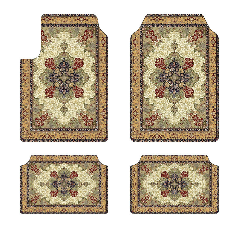 Bohemian Chic Foot Mat Set - Stain-resistant, Non-slip, 4-Piece Household Collection - Image 3