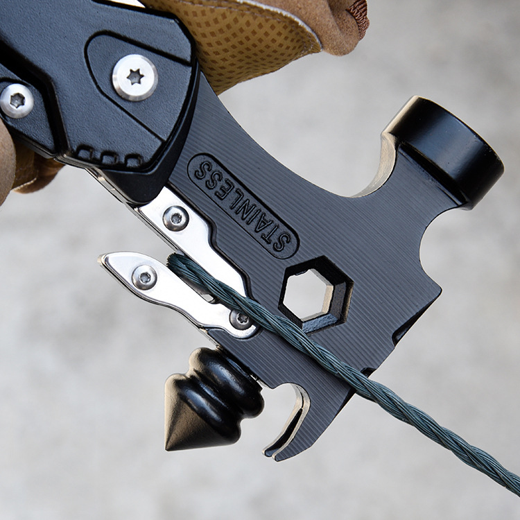 Multifunctional Car Mounted Window Breaking Hammer and Pliers Tool - Image 3