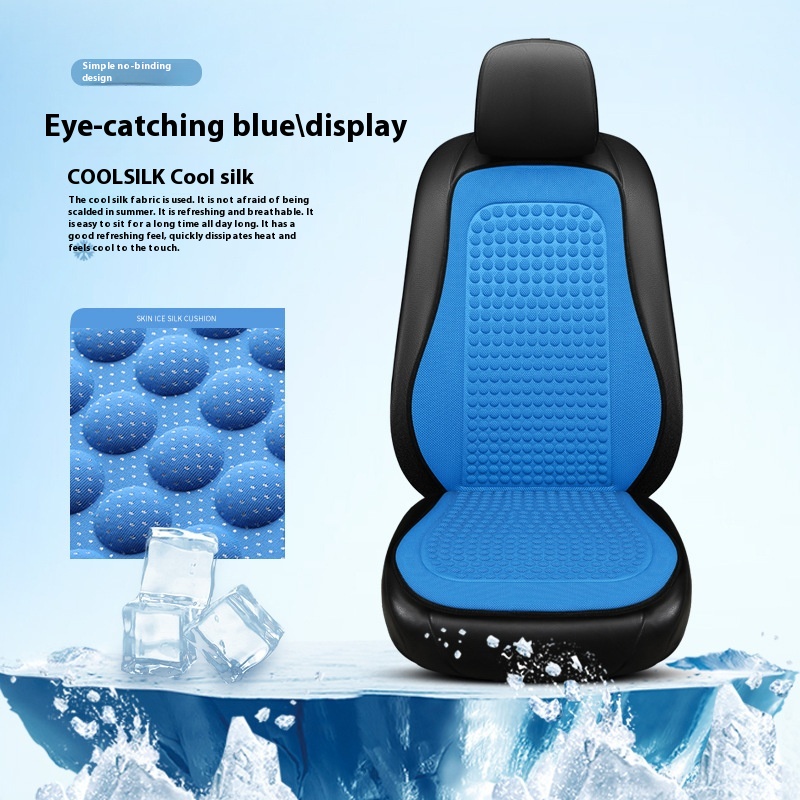 Relaxing Silk Tie-free Seat Cushion for Car Front Co-Driving with Massage Feature - Image 2