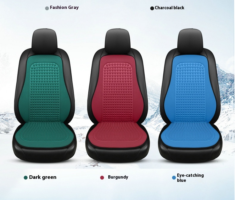 Relaxing Silk Tie-free Seat Cushion for Car Front Co-Driving with Massage Feature - Image 6