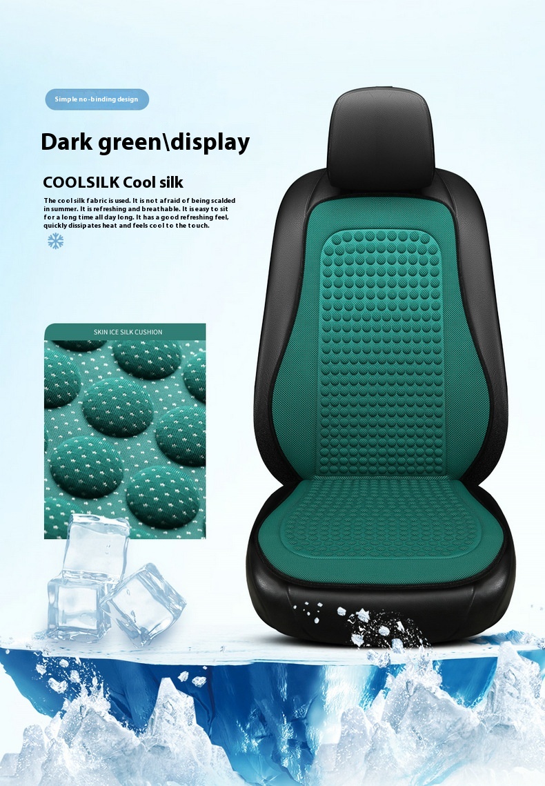 Relaxing Silk Tie-free Seat Cushion for Car Front Co-Driving with Massage Feature - Image 10