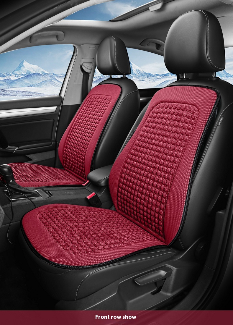 Relaxing Silk Tie-free Seat Cushion for Car Front Co-Driving with Massage Feature - Image 16