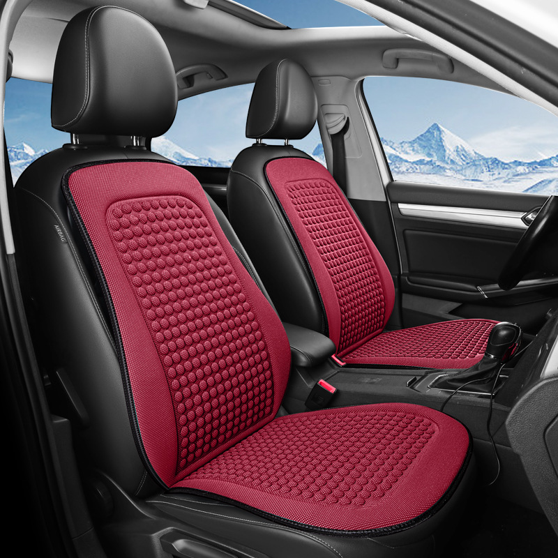 Relaxing Silk Tie-free Seat Cushion for Car Front Co-Driving with Massage Feature - Image 28