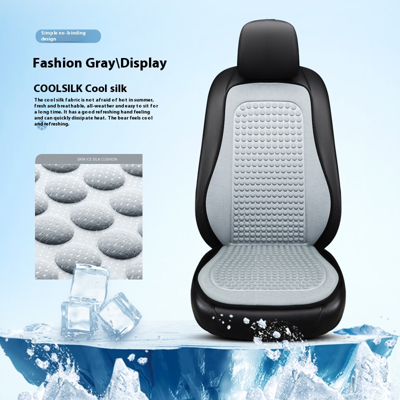 Relaxing Silk Tie-free Seat Cushion for Car Front Co-Driving with Massage Feature - Image 31