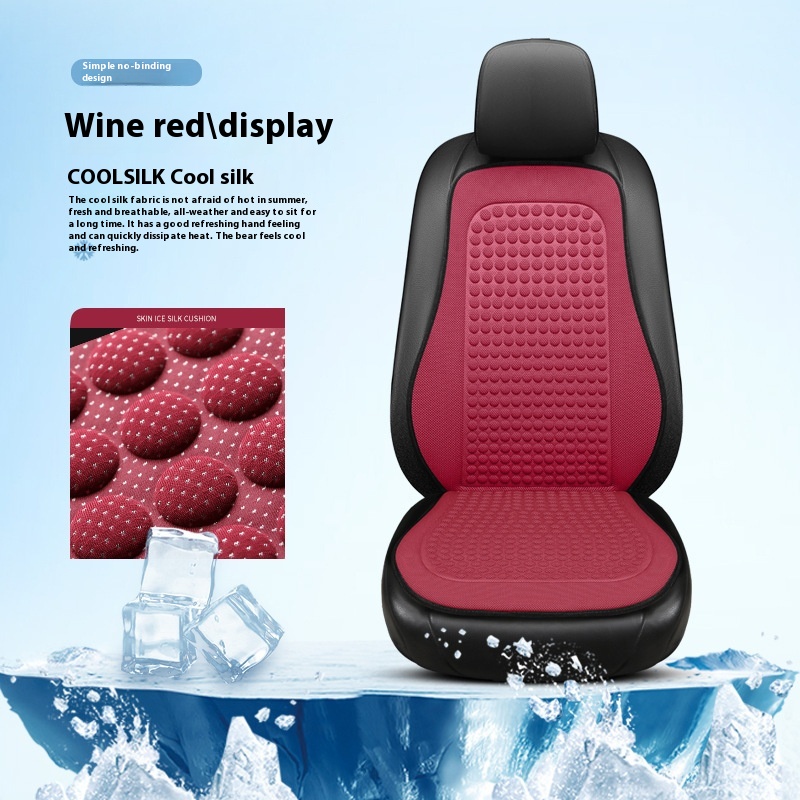 Relaxing Silk Tie-free Seat Cushion for Car Front Co-Driving with Massage Feature - Image 32