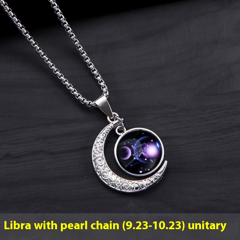 12 Constellation Moon Star Glowing Necklace - Luminous Stone Pendant Jewelry Gift for Women - Image 8