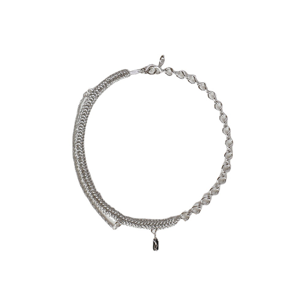 Frosty Wind Necklace for Women - Light Clavicle Chain Pendant Stitching Design