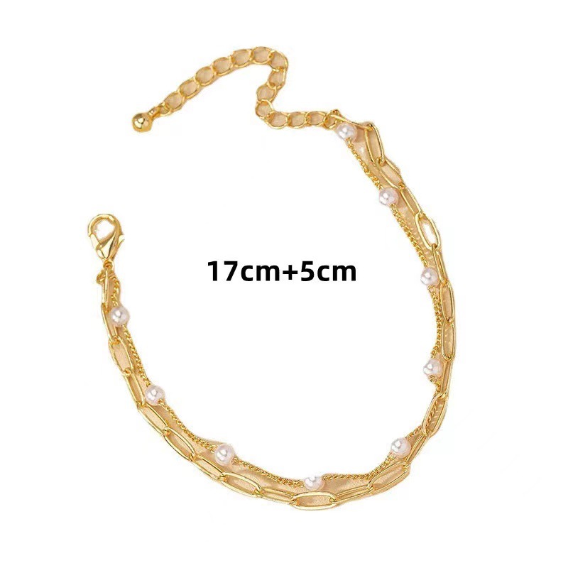 Elegant Double-Layer Pearl Bracelet - Fashionable & Simple Design - Image 5