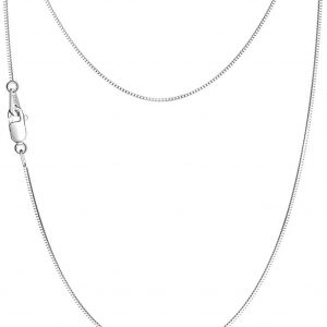 Trendy European and American Versatile Pendant Box Chain Short Long Necklace