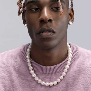 Premium Perfect Circle 14mm Shijia Pearl Necklace with Strong Light Quality