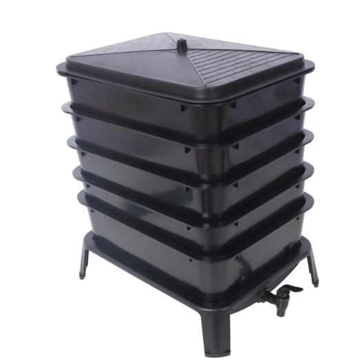 5-Layer Worm Composting Bin for Efficient Organic Waste Recycling - Image 5