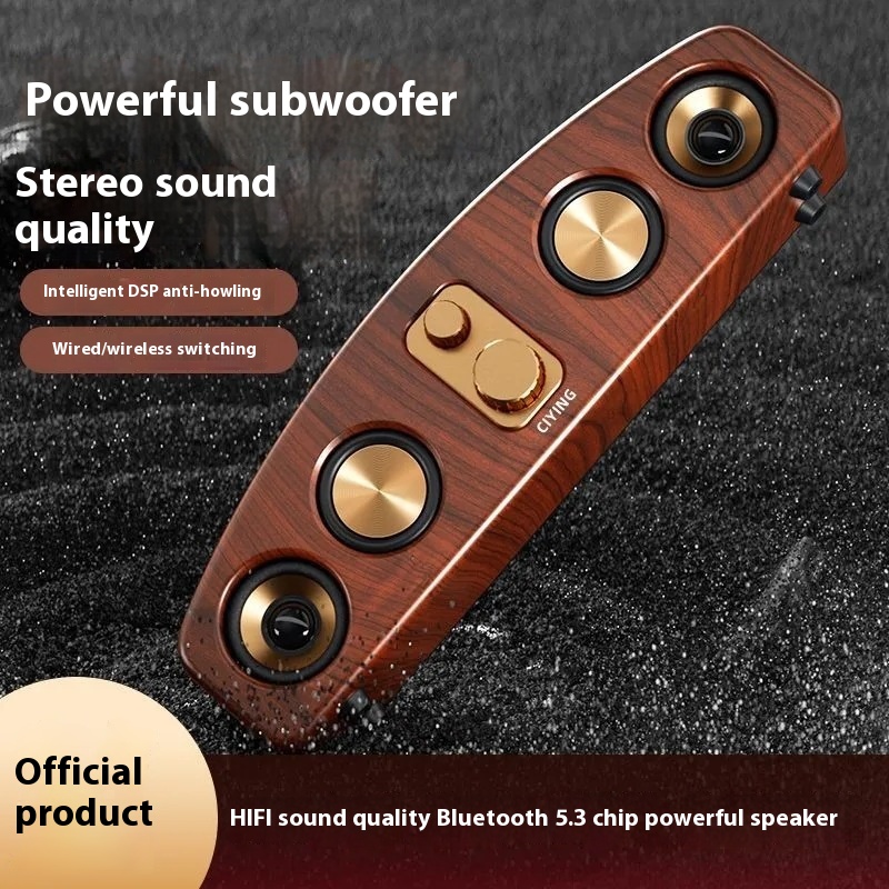 Vintage Bluetooth Speaker - Portable Retro Stereo for Music Lovers - Image 3