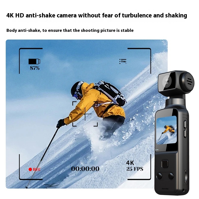 4K HD Mini Pocket Sports Camera with Anti Shake Feature - Image 3