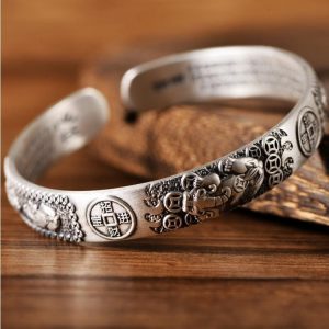Heart Sutra Six-Character Mantra Transfer Bracelet - Spiritual Jewelry