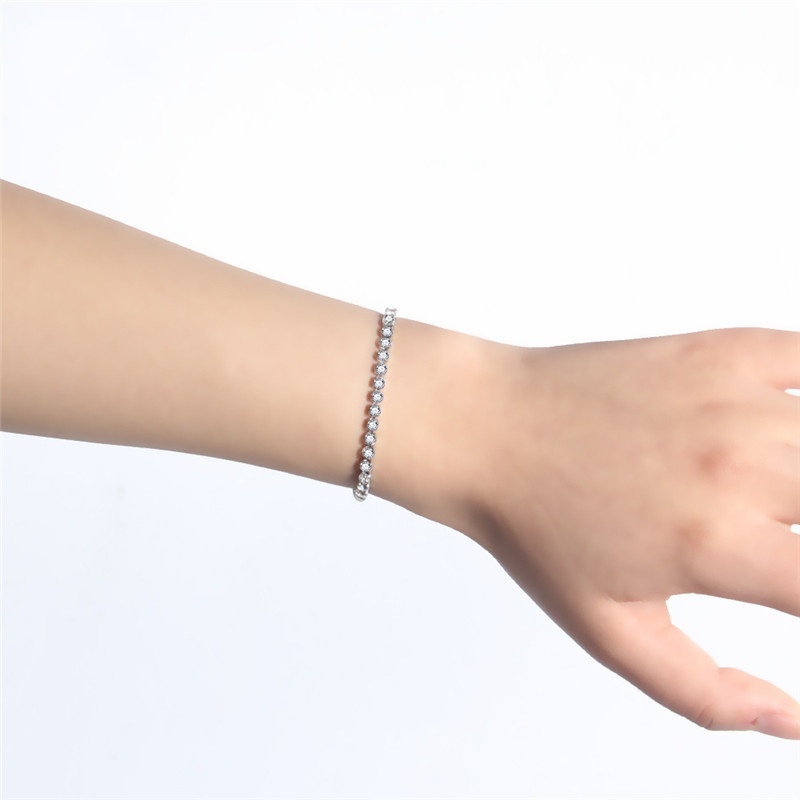 Adjustable Detachable Titanium Double Buckle Zircon Bracelet in Stainless Steel – Stylish and Durable Accessory - Image 7