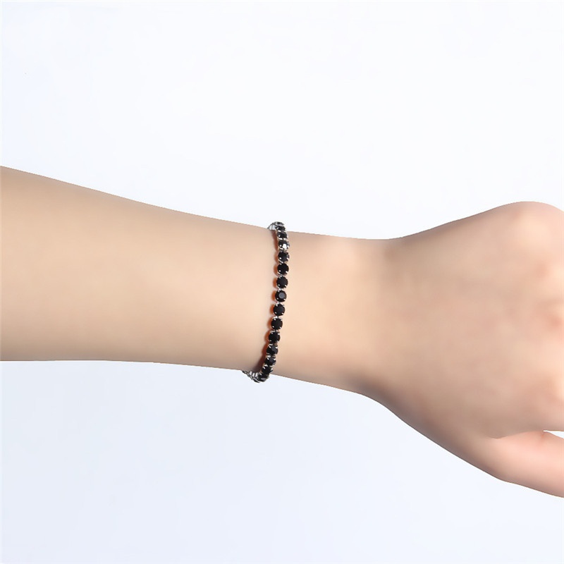 Adjustable Detachable Titanium Double Buckle Zircon Bracelet in Stainless Steel – Stylish and Durable Accessory - Image 9