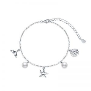 Sterling Silver Beach Bracelet - Stylish Ocean-Inspired Jewelry