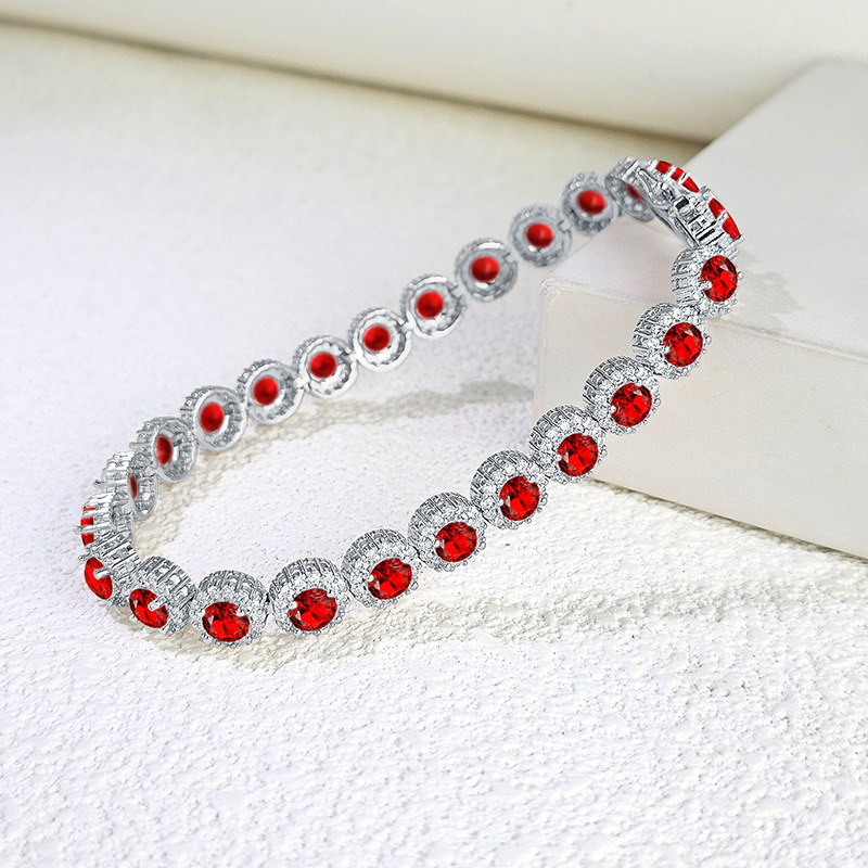 Luxury Hip Hop Fashion Bracelet – Single Row Full Rhinestone Zircon - Image 3