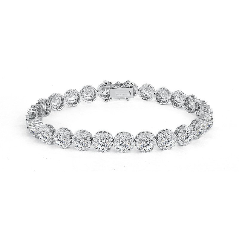 Luxury Hip Hop Fashion Bracelet – Single Row Full Rhinestone Zircon - Image 5