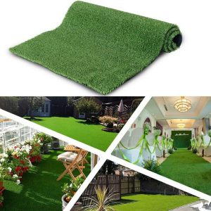 3ft X 32ft Premium Artificial Grass Mat with Drainage Holes - Weekend Shipping Not Available, Amazon Restrictions Apply