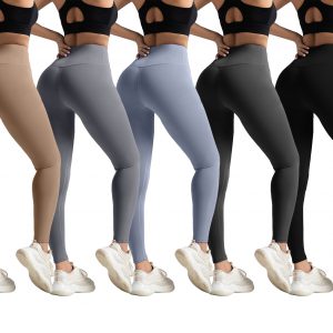 High Waist Peach Butt Yoga Pants - No Awkward Line Tummy Control Running Leggings for Sports